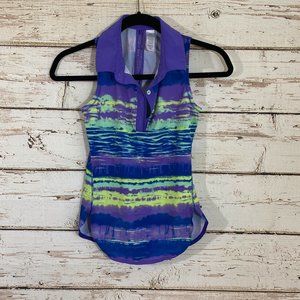 Ivivva Purple Printed Collared Top